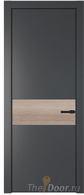 Дверь Profil Doors 17PE цвет Графит (Pantone 425С) кромка Черный матовый RAL9005 вставка Дуб Сонома Дверь Profil Doors 17PE цвет Графит (Pantone 425С) кромка Черный матовый RAL9005 вставка Дуб Сонома