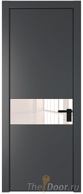 Дверь Profil Doors 17PE цвет Графит (Pantone 425С) кромка Черный матовый RAL9005 стекло Lacobel Перламутровый лак Дверь Profil Doors 17PE цвет Графит (Pantone 425С) кромка Черный матовый RAL9005 стекло Lacobel Перламутровый лак