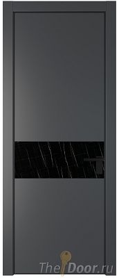 Дверь Profil Doors 17PE цвет Графит (Pantone 425С) кромка Черный матовый RAL9005 стекло Неро мрамор Дверь Profil Doors 17PE цвет Графит (Pantone 425С) кромка Черный матовый RAL9005 стекло Неро мрамор