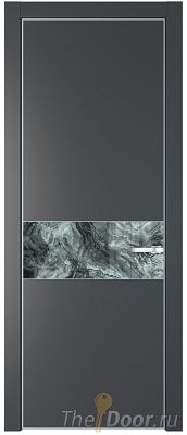 Дверь Profil Doors 17PE цвет Графит (Pantone 425С) кромка Серебро стекло Атриум серебро Дверь Profil Doors 17PE цвет Графит (Pantone 425С) кромка Серебро стекло Атриум серебро