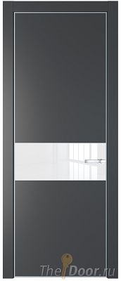 Дверь Profil Doors 17PE цвет Графит (Pantone 425С) кромка Серебро стекло Lacobel лак Классик Дверь Profil Doors 17PE цвет Графит (Pantone 425С) кромка Серебро стекло Lacobel лак Классик