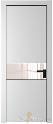 Дверь Profil Doors 17PE цвет Крем Вайт (RAL 120-02) кромка Черный матовый RAL9005 стекло Lacobel Перламутровый лак Дверь Profil Doors 17PE цвет Крем Вайт (RAL 120-02) кромка Черный матовый RAL9005 стекло Lacobel Перламутровый лак