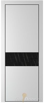 Дверь Profil Doors 17PE цвет Крем Вайт (RAL 120-02) кромка Черный матовый RAL9005 стекло Неро мрамор Дверь Profil Doors 17PE цвет Крем Вайт (RAL 120-02) кромка Черный матовый RAL9005 стекло Неро мрамор