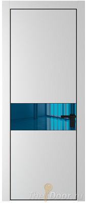 Дверь Profil Doors 17PE цвет Крем Вайт (RAL 120-02) кромка Черный матовый RAL9005 стекло Зеркало Blue Дверь Profil Doors 17PE цвет Крем Вайт (RAL 120-02) кромка Черный матовый RAL9005 стекло Зеркало Blue