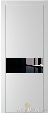 Дверь Profil Doors 17PE цвет Крем Вайт (RAL 120-02) кромка Серебро стекло Lacobel Черный лак Дверь Profil Doors 17PE цвет Крем Вайт (RAL 120-02) кромка Серебро стекло Lacobel Черный лак