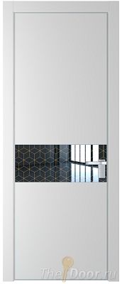 Дверь Profil Doors 17PE цвет Крем Вайт (RAL 120-02) кромка Серебро стекло Лоран узор золото Дверь Profil Doors 17PE цвет Крем Вайт (RAL 120-02) кромка Серебро стекло Лоран узор золото