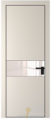 Дверь Profil Doors 17PE цвет Кремовая Магнолия (RAL 120-04) кромка Черный матовый RAL9005 стекло Lacobel Перламутровый лак Дверь Profil Doors 17PE цвет Кремовая Магнолия (RAL 120-04) кромка Черный матовый RAL9005 стекло Lacobel Перламутровый лак