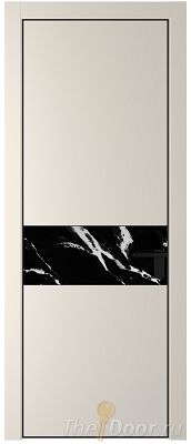 Дверь Profil Doors 17PE цвет Кремовая Магнолия (RAL 120-04) кромка Черный матовый RAL9005 стекло Нефи черный узор серебро Дверь Profil Doors 17PE цвет Кремовая Магнолия (RAL 120-04) кромка Черный матовый RAL9005 стекло Нефи черный узор серебро