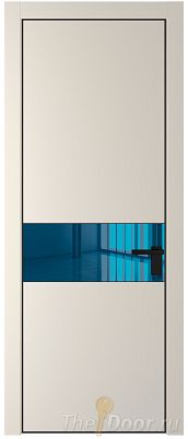 Дверь Profil Doors 17PE цвет Кремовая Магнолия (RAL 120-04) кромка Черный матовый RAL9005 стекло Зеркало Blue Дверь Profil Doors 17PE цвет Кремовая Магнолия (RAL 120-04) кромка Черный матовый RAL9005 стекло Зеркало Blue