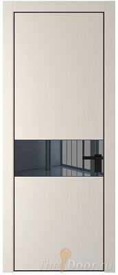 Дверь Profil Doors 17PE цвет Кремовая Магнолия (RAL 120-04) кромка Черный матовый RAL9005 стекло Зеркало Grey Дверь Profil Doors 17PE цвет Кремовая Магнолия (RAL 120-04) кромка Черный матовый RAL9005 стекло Зеркало Grey