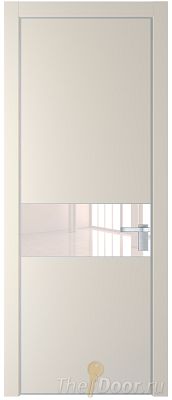 Дверь Profil Doors 17PE цвет Кремовая Магнолия (RAL 120-04) кромка Серебро стекло Lacobel Перламутровый лак Дверь Profil Doors 17PE цвет Кремовая Магнолия (RAL 120-04) кромка Серебро стекло Lacobel Перламутровый лак