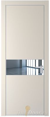 Дверь Profil Doors 17PE цвет Кремовая Магнолия (RAL 120-04) кромка Серебро стекло Зеркало Дверь Profil Doors 17PE цвет Кремовая Магнолия (RAL 120-04) кромка Серебро стекло Зеркало