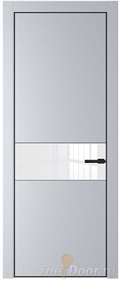 Дверь Profil Doors 17PE цвет Лайт Грей (RAL 870-01) кромка Черный матовый RAL9005 стекло Lacobel лак Классик Дверь Profil Doors 17PE цвет Лайт Грей (RAL 870-01) кромка Черный матовый RAL9005 стекло Lacobel лак Классик