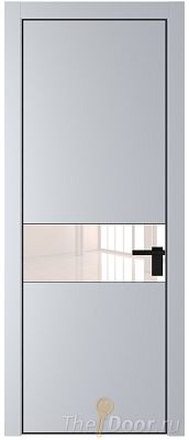 Дверь Profil Doors 17PE цвет Лайт Грей (RAL 870-01) кромка Черный матовый RAL9005 стекло Lacobel Перламутровый лак Дверь Profil Doors 17PE цвет Лайт Грей (RAL 870-01) кромка Черный матовый RAL9005 стекло Lacobel Перламутровый лак