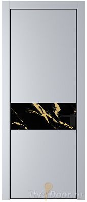 Дверь Profil Doors 17PE цвет Лайт Грей (RAL 870-01) кромка Черный матовый RAL9005 стекло Нефи черный узор золото Дверь Profil Doors 17PE цвет Лайт Грей (RAL 870-01) кромка Черный матовый RAL9005 стекло Нефи черный узор золото