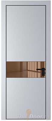 Дверь Profil Doors 17PE цвет Лайт Грей (RAL 870-01) кромка Черный матовый RAL9005 стекло Зеркало Bronza Дверь Profil Doors 17PE цвет Лайт Грей (RAL 870-01) кромка Черный матовый RAL9005 стекло Зеркало Bronza