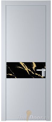 Дверь Profil Doors 17PE цвет Лайт Грей (RAL 870-01) кромка Серебро стекло Нефи черный узор золото Дверь Profil Doors 17PE цвет Лайт Грей (RAL 870-01) кромка Серебро стекло Нефи черный узор золото