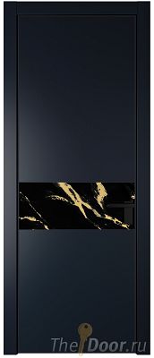 Дверь Profil Doors 17PE цвет Нэви Блу (RAL 7016) кромка Черный матовый RAL9005 стекло Нефи черный узор золото Дверь Profil Doors 17PE цвет Нэви Блу (RAL 7016) кромка Черный матовый RAL9005 стекло Нефи черный узор золото