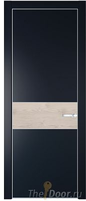 Дверь Profil Doors 17PE цвет Нэви Блу (RAL 7016) кромка Серебро вставка Каштан Светлый Дверь Profil Doors 17PE цвет Нэви Блу (RAL 7016) кромка Серебро вставка Каштан Светлый