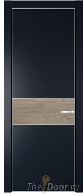 Дверь Profil Doors 17PE цвет Нэви Блу (RAL 7016) кромка Серебро вставка Каштан Темный Дверь Profil Doors 17PE цвет Нэви Блу (RAL 7016) кромка Серебро вставка Каштан Темный