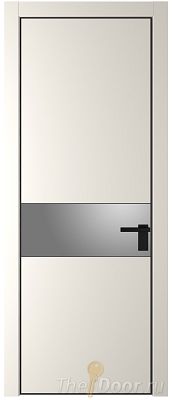 Дверь Profil Doors 17PE цвет Перламутр белый кромка Черный матовый RAL9005 стекло Lacobel Серебро Матлак Дверь Profil Doors 17PE цвет Перламутр белый кромка Черный матовый RAL9005 стекло Lacobel Серебро Матлак