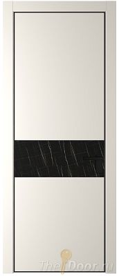 Дверь Profil Doors 17PE цвет Перламутр белый кромка Черный матовый RAL9005 стекло Неро мрамор Дверь Profil Doors 17PE цвет Перламутр белый кромка Черный матовый RAL9005 стекло Неро мрамор