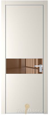 Дверь Profil Doors 17PE цвет Перламутр белый кромка Серебро стекло Зеркало Bronza Дверь Profil Doors 17PE цвет Перламутр белый кромка Серебро стекло Зеркало Bronza