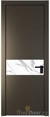 Дверь Profil Doors 17PE цвет Перламутр бронза кромка Черный матовый RAL9005 стекло Нефи белый узор серебро Дверь Profil Doors 17PE цвет Перламутр бронза кромка Черный матовый RAL9005 стекло Нефи белый узор серебро