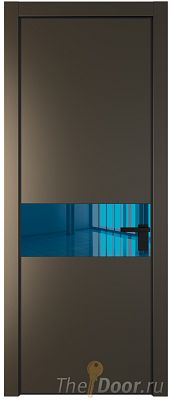 Дверь Profil Doors 17PE цвет Перламутр бронза кромка Черный матовый RAL9005 стекло Зеркало Blue Дверь Profil Doors 17PE цвет Перламутр бронза кромка Черный матовый RAL9005 стекло Зеркало Blue