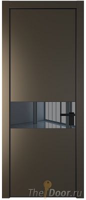 Дверь Profil Doors 17PE цвет Перламутр бронза кромка Черный матовый RAL9005 стекло Зеркало Grey Дверь Profil Doors 17PE цвет Перламутр бронза кромка Черный матовый RAL9005 стекло Зеркало Grey