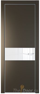 Дверь Profil Doors 17PE цвет Перламутр бронза кромка Серебро стекло Lacobel лак Классик Дверь Profil Doors 17PE цвет Перламутр бронза кромка Серебро стекло Lacobel лак Классик