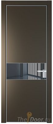 Дверь Profil Doors 17PE цвет Перламутр бронза кромка Серебро стекло Зеркало Grey Дверь Profil Doors 17PE цвет Перламутр бронза кромка Серебро стекло Зеркало Grey