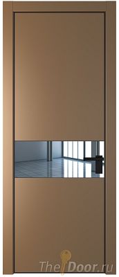 Дверь Profil Doors 17PE цвет Перламутр золото кромка Черный матовый RAL9005 стекло Зеркало Дверь Profil Doors 17PE цвет Перламутр золото кромка Черный матовый RAL9005 стекло Зеркало