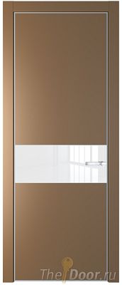 Дверь Profil Doors 17PE цвет Перламутр золото кромка Серебро стекло Lacobel лак Классик Дверь Profil Doors 17PE цвет Перламутр золото кромка Серебро стекло Lacobel лак Классик
