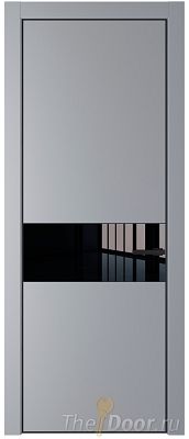 Дверь Profil Doors 17PE цвет Смоки (RAL 870-02) кромка Черный матовый RAL9005 стекло Lacobel Черный лак Дверь Profil Doors 17PE цвет Смоки (RAL 870-02) кромка Черный матовый RAL9005 стекло Lacobel Черный лак