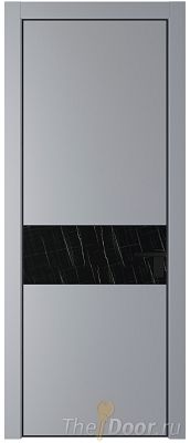 Дверь Profil Doors 17PE цвет Смоки (RAL 870-02) кромка Черный матовый RAL9005 стекло Неро мрамор Дверь Profil Doors 17PE цвет Смоки (RAL 870-02) кромка Черный матовый RAL9005 стекло Неро мрамор