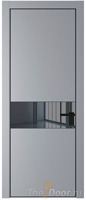 Дверь Profil Doors 17PE цвет Смоки (RAL 870-02) кромка Черный матовый RAL9005 стекло Зеркало Grey Дверь Profil Doors 17PE цвет Смоки (RAL 870-02) кромка Черный матовый RAL9005 стекло Зеркало Grey