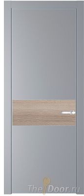 Дверь Profil Doors 17PE цвет Смоки (RAL 870-02) кромка Серебро вставка Дуб Сонома Дверь Profil Doors 17PE цвет Смоки (RAL 870-02) кромка Серебро вставка Дуб Сонома