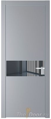 Дверь Profil Doors 17PE цвет Смоки (RAL 870-02) кромка Серебро стекло Зеркало Grey Дверь Profil Doors 17PE цвет Смоки (RAL 870-02) кромка Серебро стекло Зеркало Grey