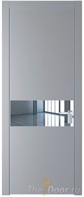 Дверь Profil Doors 17PE цвет Смоки (RAL 870-02) кромка Серебро стекло Зеркало Дверь Profil Doors 17PE цвет Смоки (RAL 870-02) кромка Серебро стекло Зеркало