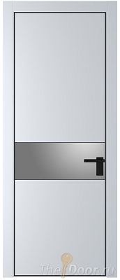 Дверь Profil Doors 17PE цвет Вайт (RAL 110 96 02) кромка Черный матовый RAL9005 стекло Lacobel Серебро Матлак Дверь Profil Doors 17PE цвет Вайт (RAL 110 96 02) кромка Черный матовый RAL9005 стекло Lacobel Серебро Матлак