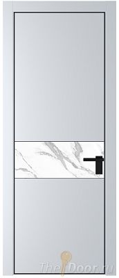 Дверь Profil Doors 17PE цвет Вайт (RAL 110 96 02) кромка Черный матовый RAL9005 стекло Нефи белый узор серебро Дверь Profil Doors 17PE цвет Вайт (RAL 110 96 02) кромка Черный матовый RAL9005 стекло Нефи белый узор серебро