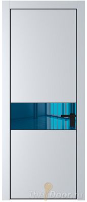 Дверь Profil Doors 17PE цвет Вайт (RAL 110 96 02) кромка Черный матовый RAL9005 стекло Зеркало Blue Дверь Profil Doors 17PE цвет Вайт (RAL 110 96 02) кромка Черный матовый RAL9005 стекло Зеркало Blue