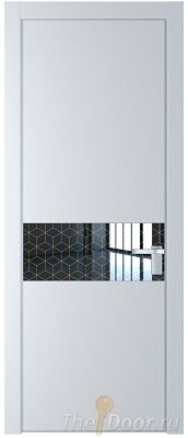 Дверь Profil Doors 17PE цвет Вайт (RAL 110 96 02) кромка Серебро стекло Лоран узор золото Дверь Profil Doors 17PE цвет Вайт (RAL 110 96 02) кромка Серебро стекло Лоран узор золото