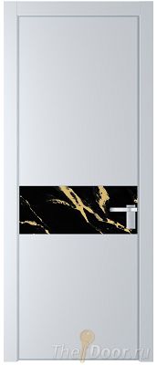 Дверь Profil Doors 17PE цвет Вайт (RAL 110 96 02) кромка Серебро стекло Нефи черный узор золото Дверь Profil Doors 17PE цвет Вайт (RAL 110 96 02) кромка Серебро стекло Нефи черный узор золото