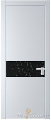 Дверь Profil Doors 17PE цвет Вайт (RAL 110 96 02) кромка Серебро стекло Неро мрамор Дверь Profil Doors 17PE цвет Вайт (RAL 110 96 02) кромка Серебро стекло Неро мрамор