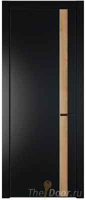Дверь Profil Doors 18PE цвет Блэк кромка Черный матовый RAL9005 вставка Дуб Карамель Дверь Profil Doors 18PE цвет Блэк кромка Черный матовый RAL9005 вставка Дуб Карамель