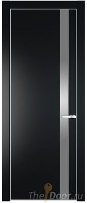 Дверь Profil Doors 18PE цвет Блэк кромка Серебро стекло Lacobel Серебро Матлак Дверь Profil Doors 18PE цвет Блэк кромка Серебро стекло Lacobel Серебро Матлак
