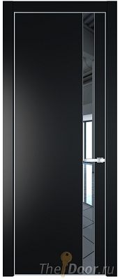Дверь Profil Doors 18PE цвет Блэк кромка Серебро стекло Зеркало Дверь Profil Doors 18PE цвет Блэк кромка Серебро стекло Зеркало
