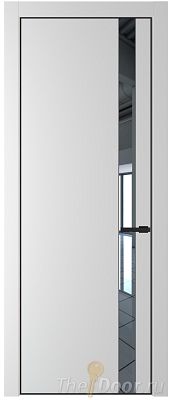 Дверь Profil Doors 18PE цвет Крем Вайт (RAL 120-02) кромка Черный матовый RAL9005 стекло Зеркало Дверь Profil Doors 18PE цвет Крем Вайт (RAL 120-02) кромка Черный матовый RAL9005 стекло Зеркало